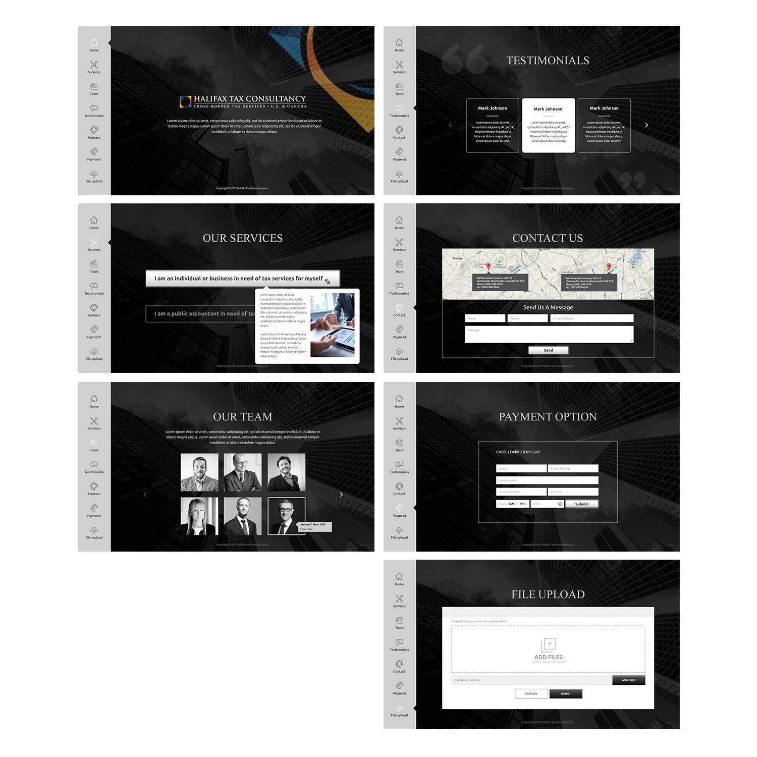 Web Design by Sketchweb for Halifax Tax Consultancy Inc. | Design #16170764