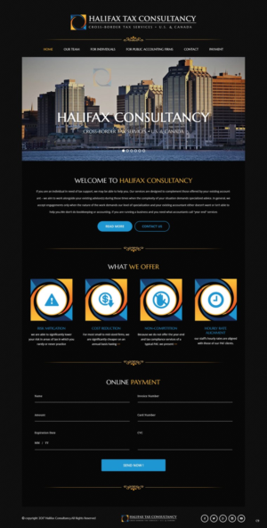 Web-Design von pb für Halifax Tax Consultancy Inc. | Design: #16077943
