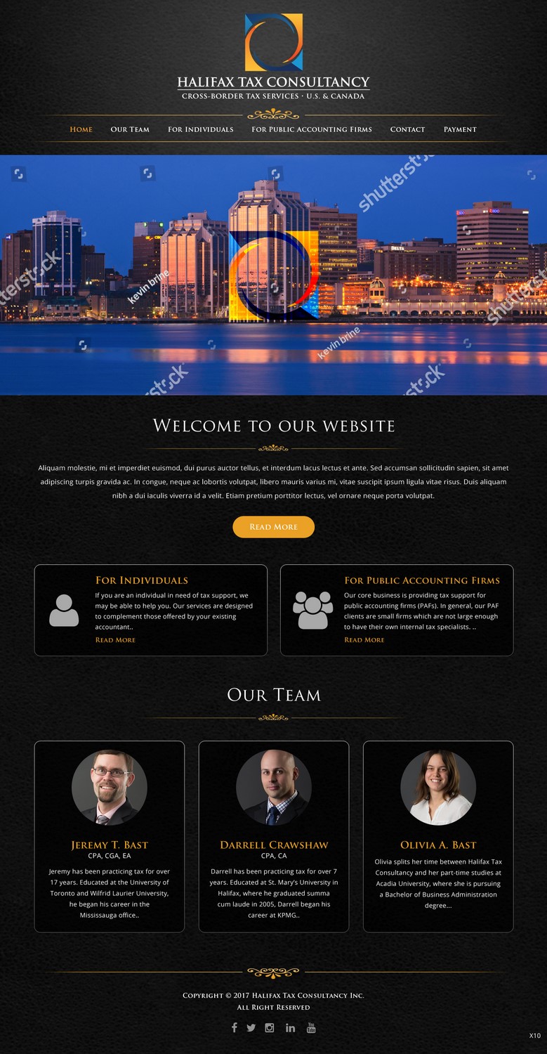 Diseño Web por pb para Halifax Tax Consultancy Inc. | Diseño #16077944