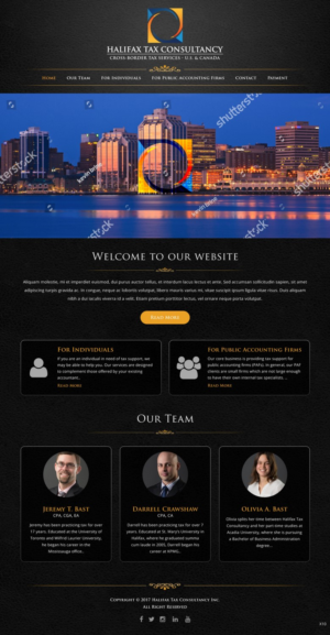 Web-Design von pb für Halifax Tax Consultancy Inc. | Design: #16077944