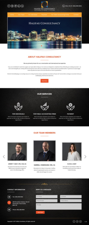 Web-Design von pb für Halifax Tax Consultancy Inc. | Design: #16077945