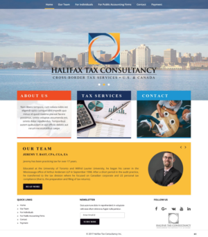 Web-Design von pb für Halifax Tax Consultancy Inc. | Design: #16077947