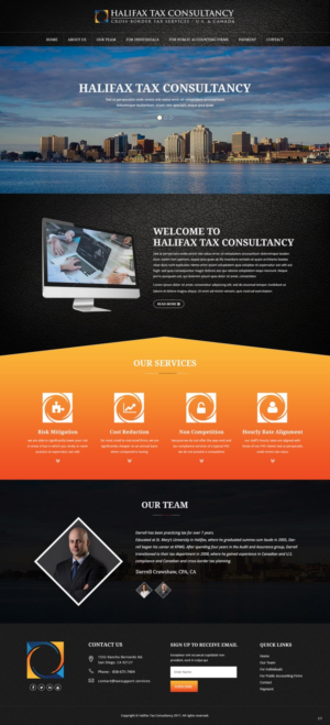 Web-Design von pb für Halifax Tax Consultancy Inc. | Design: #16077948