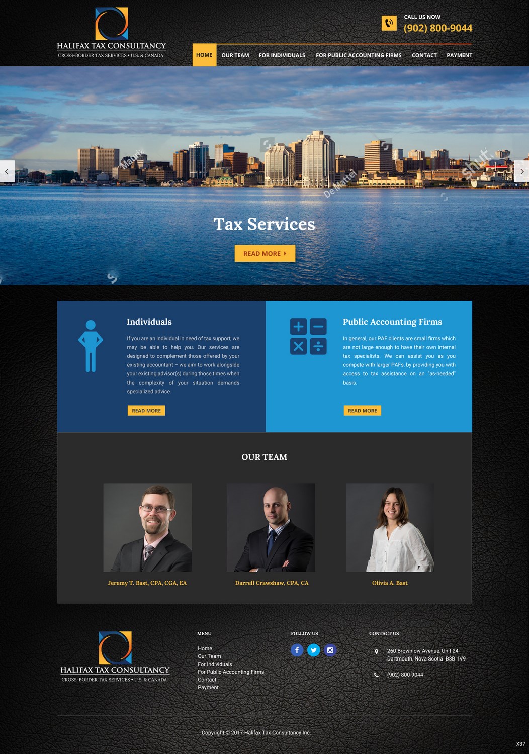 Web Design by pb for Halifax Tax Consultancy Inc. | Design #16077954