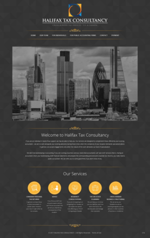 Web-Design von pb für Halifax Tax Consultancy Inc. | Design: #16077955