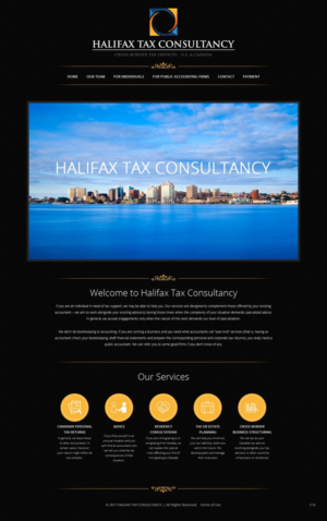 Web-Design von pb für Halifax Tax Consultancy Inc. | Design: #16077957