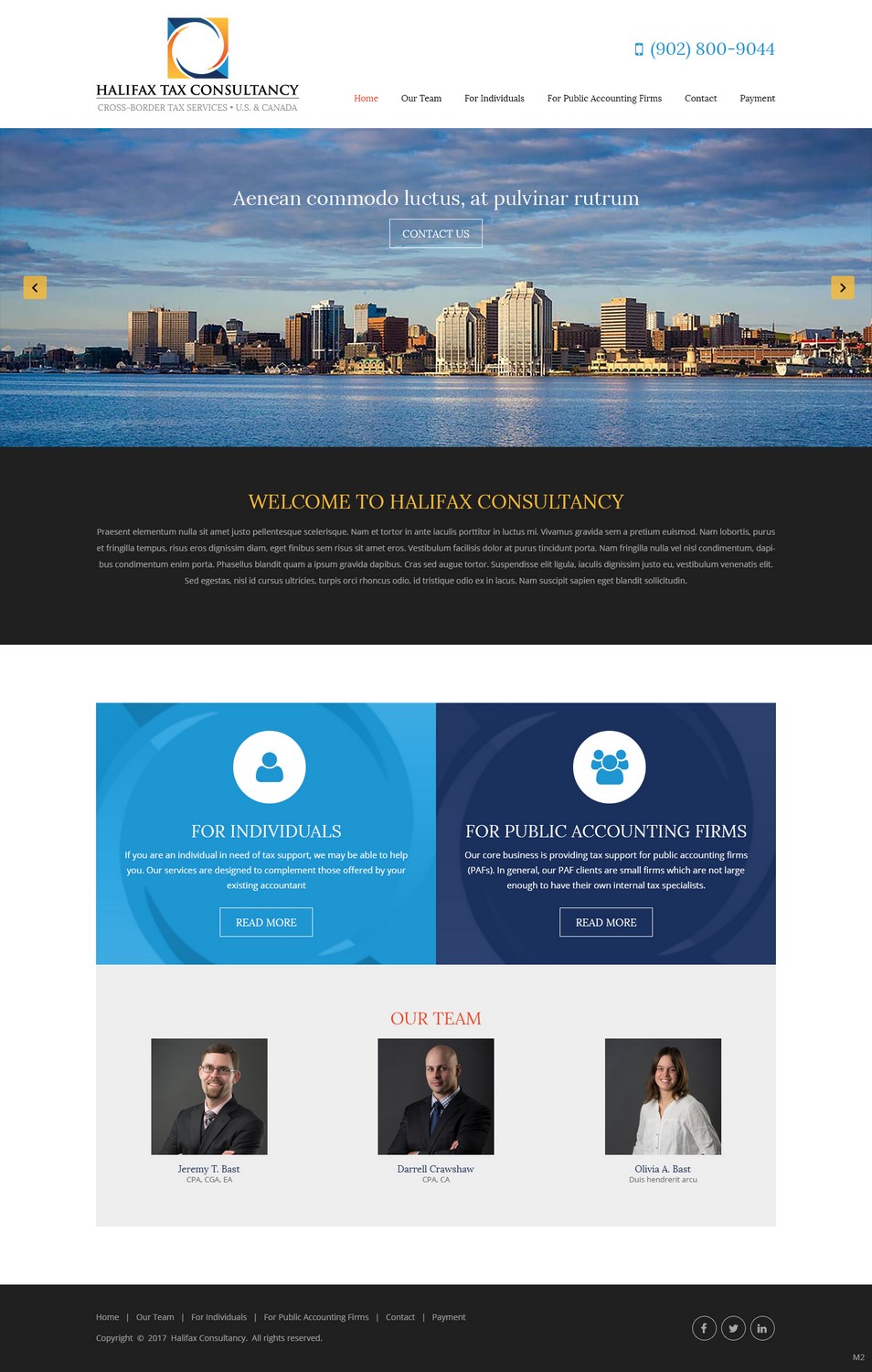 Web-Design von pb für Halifax Tax Consultancy Inc. | Design #16077959