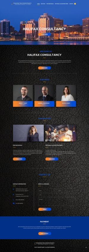 Web-Design von pb für Halifax Tax Consultancy Inc. | Design: #16085826