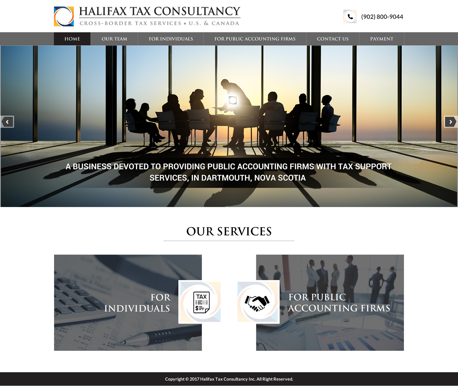 Masculine, Elegant  Design for Halifax Tax Consultancy Inc. by Sbss