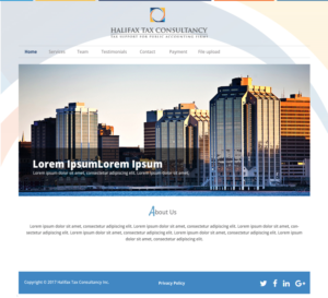 Web Design by GK for Halifax Tax Consultancy Inc. | Design #16114463