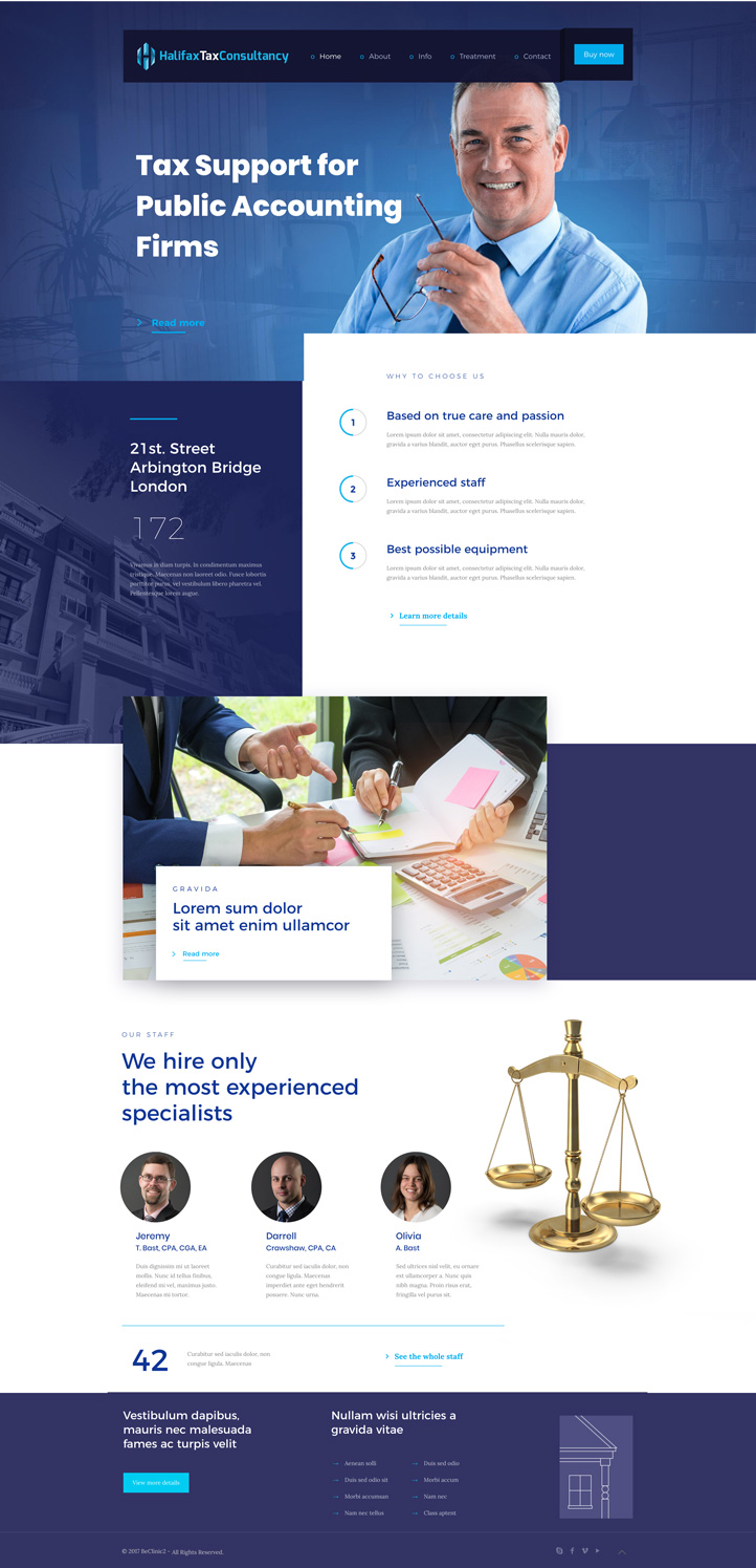 Web Design by eduard131 for Halifax Tax Consultancy Inc. | Design #16118150