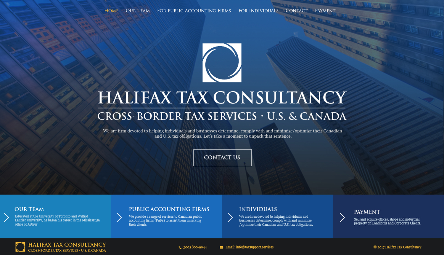 Web-Design von jeckx2 für Halifax Tax Consultancy Inc. | Design #16127504