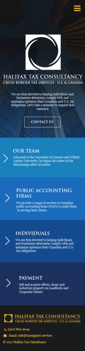 Web-Design von jeckx2 für Halifax Tax Consultancy Inc. | Design: #16130079