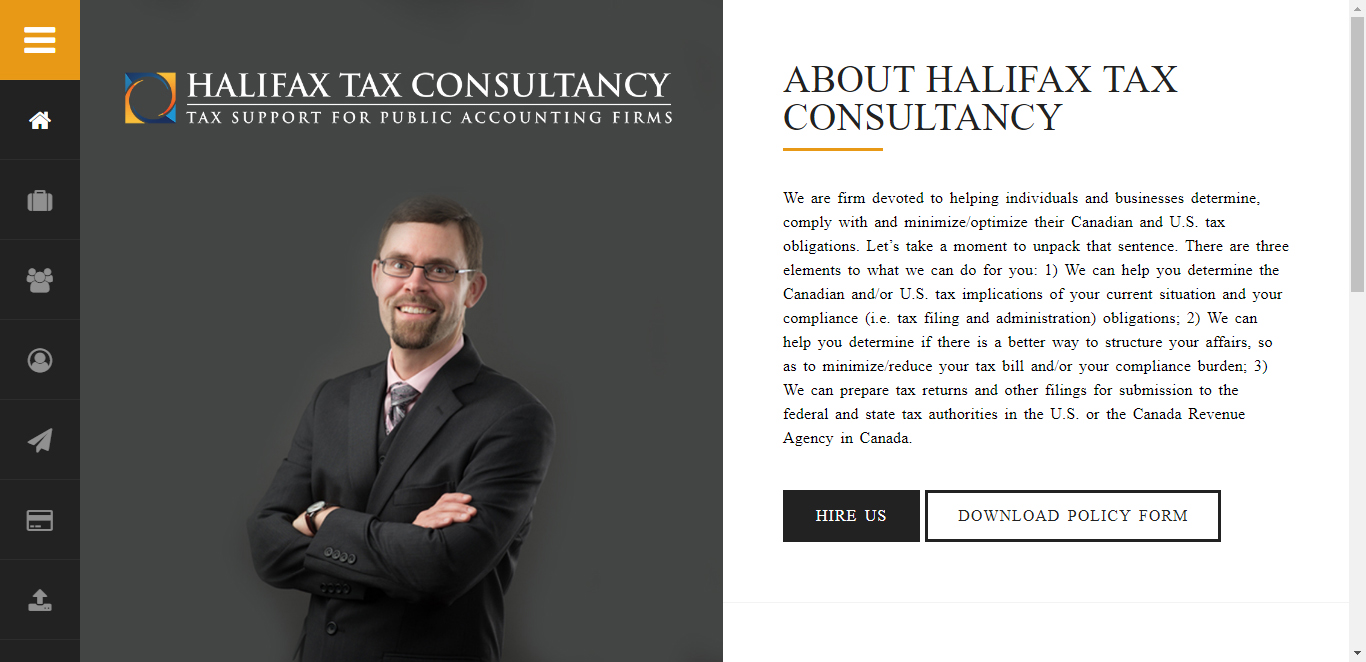 Web Design by Ashoke Roy for Halifax Tax Consultancy Inc. | Design #16147838