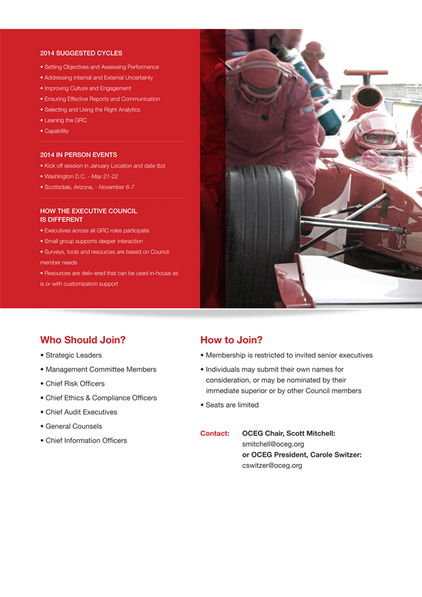 Brochure Design by C23design Company for OCEG | Design #2633755