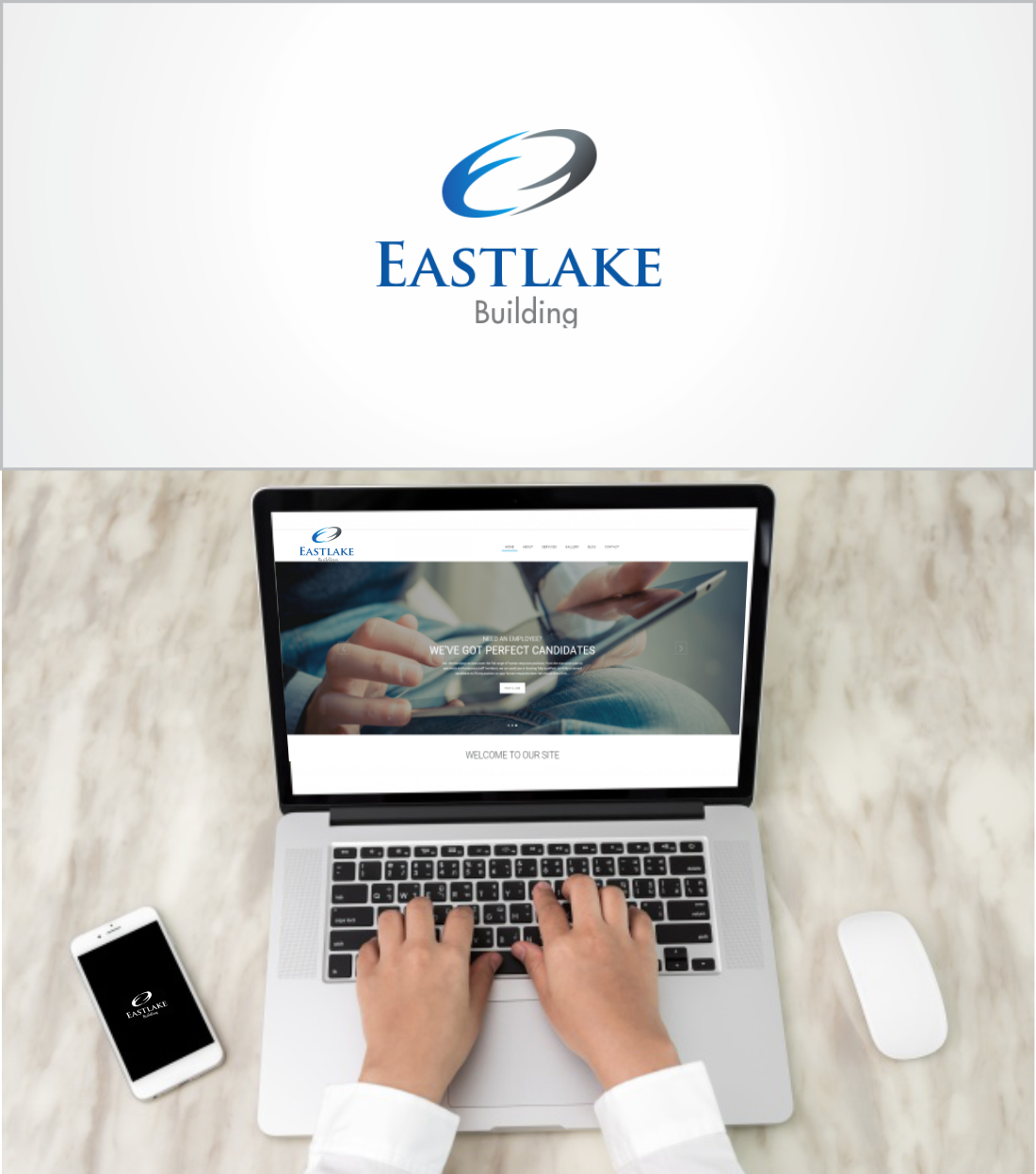 Logo Design by LikeaStone 2 for Eastlake Building | Design #16100876