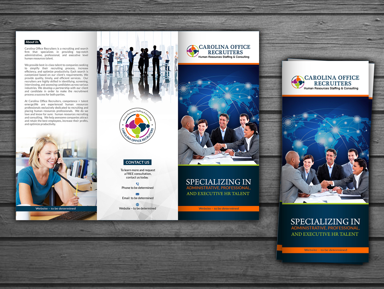 serious bold recruitment brochure design for a company by hih7