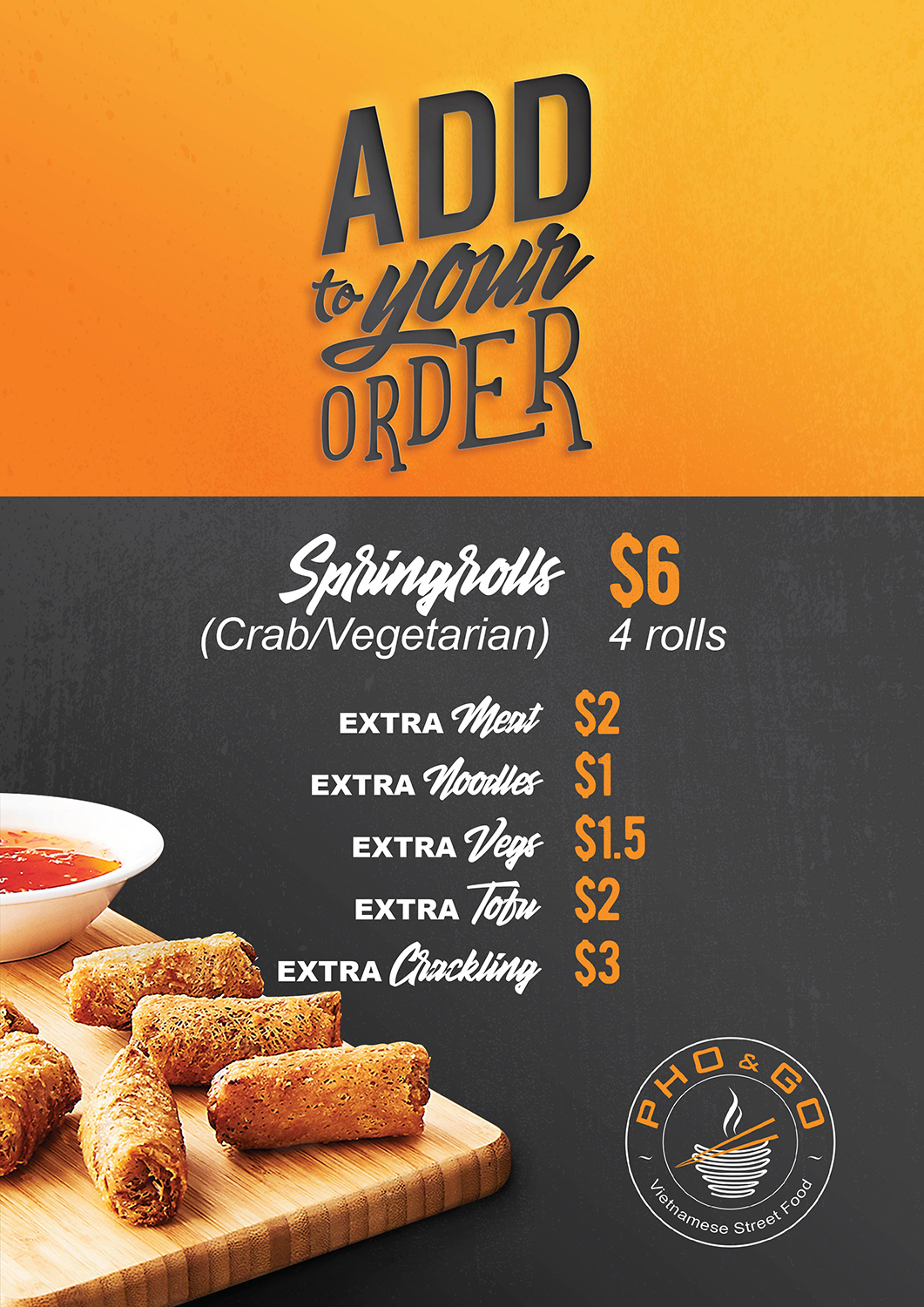 Design de Poster par janiceg pour Pho and Go Pty Ltd | Design #16227445