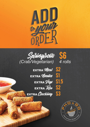 Design de Poster par janiceg pour Pho and Go Pty Ltd | Design : #16227445
