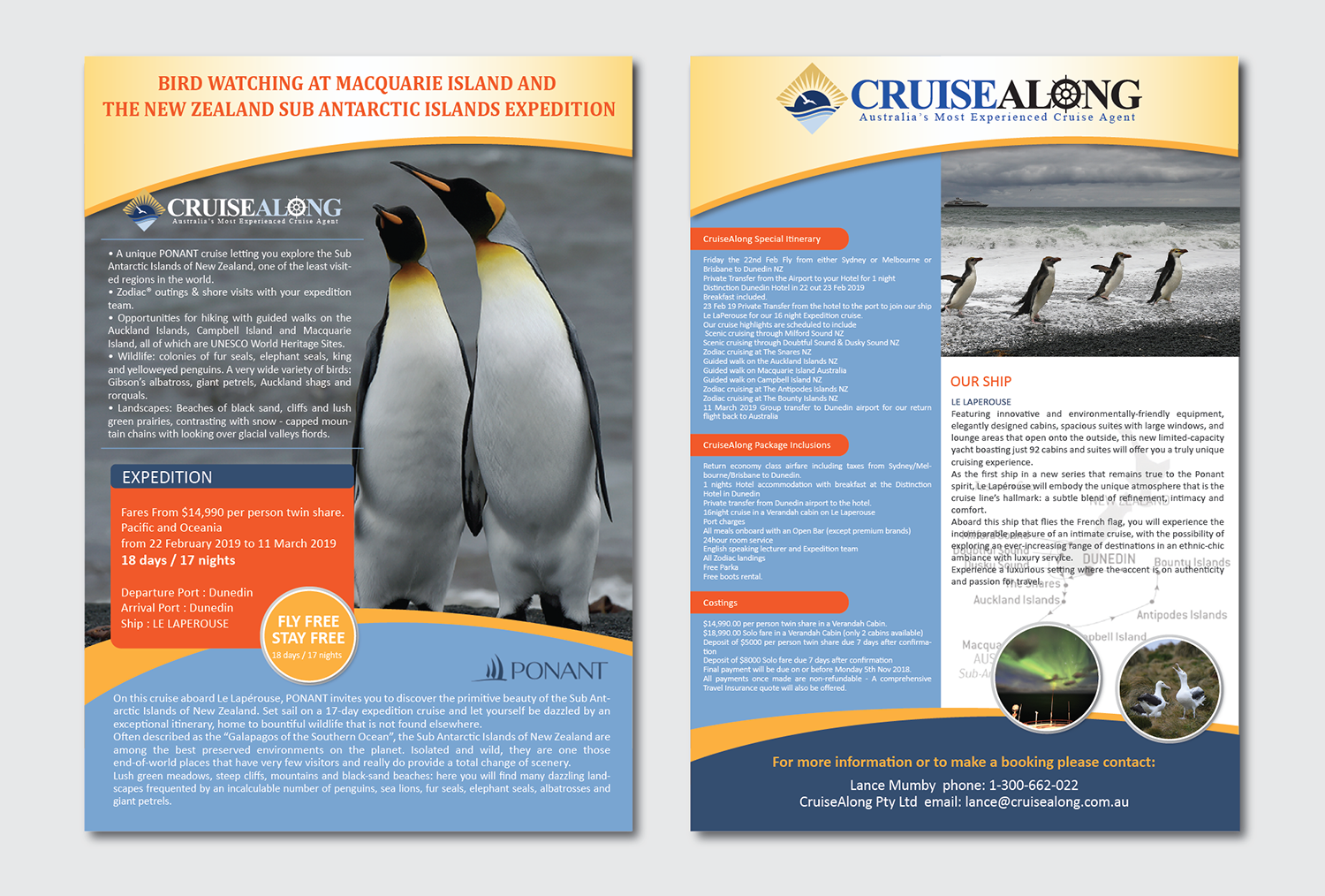 Diseño de Flyer por Alexandar para CruiseAlong Pty Ltd | Diseño #16122683