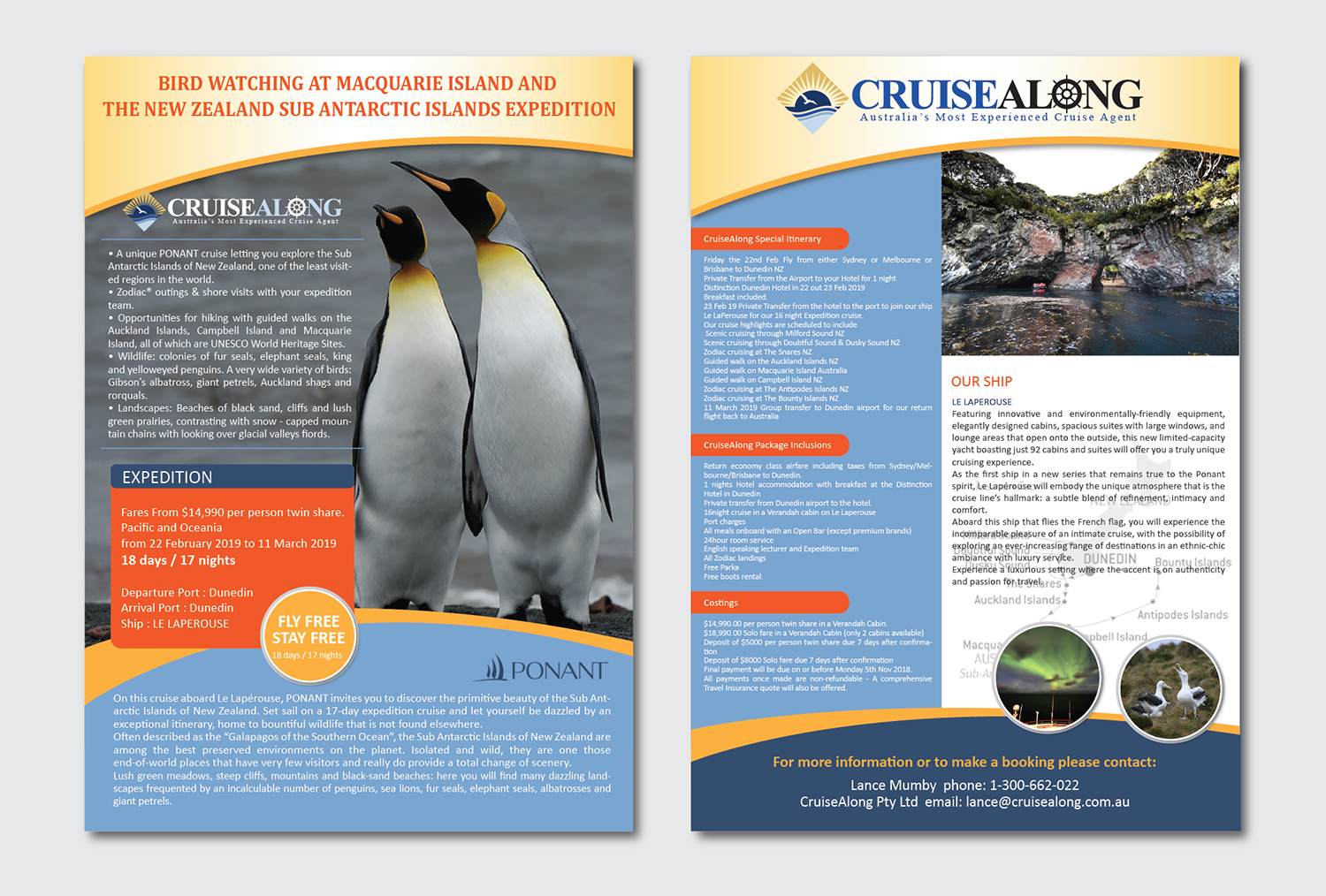 Diseño de Flyer por Alexandar para CruiseAlong Pty Ltd | Diseño #16122685