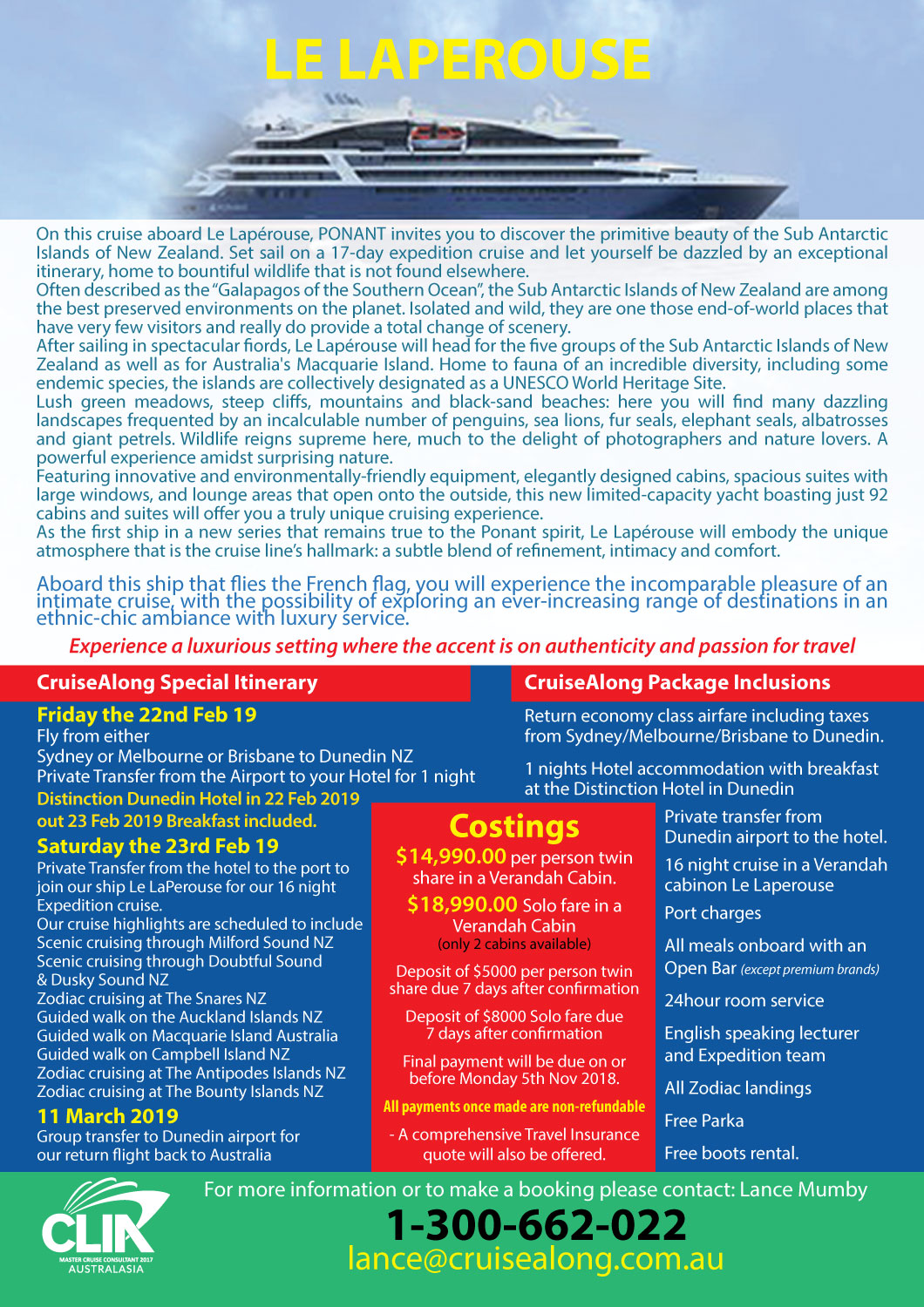 Flyer Design by HAMDIYA for CruiseAlong Pty Ltd | Design #16109079