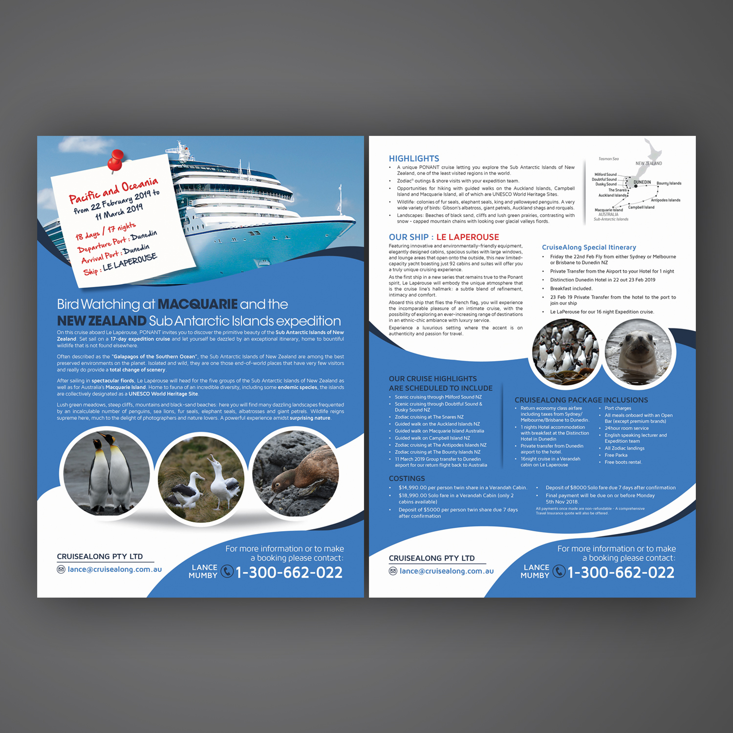 Diseño de Flyer por Mariyam Khan para CruiseAlong Pty Ltd | Diseño #16109735