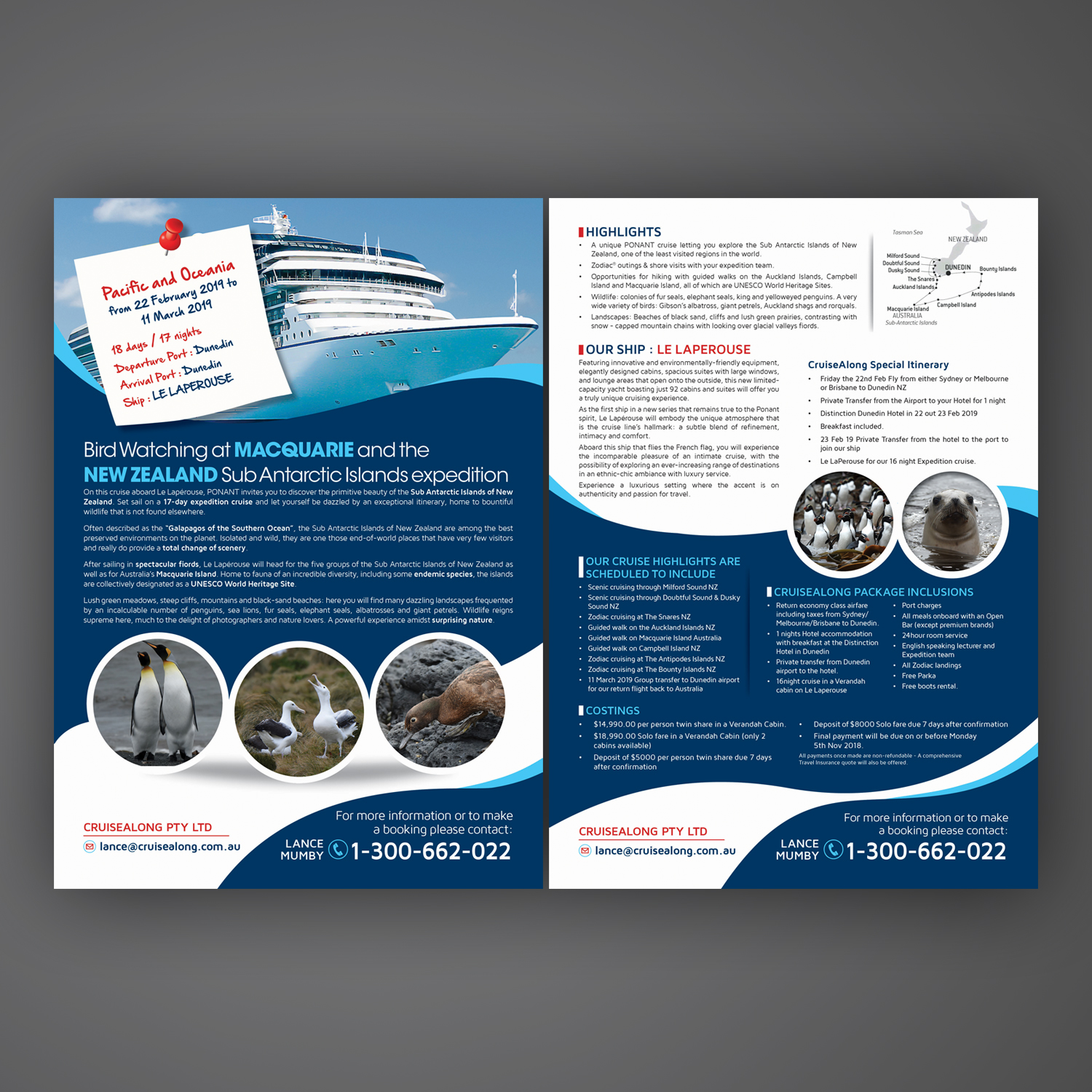 Diseño de Flyer por Mariyam Khan para CruiseAlong Pty Ltd | Diseño #16110193