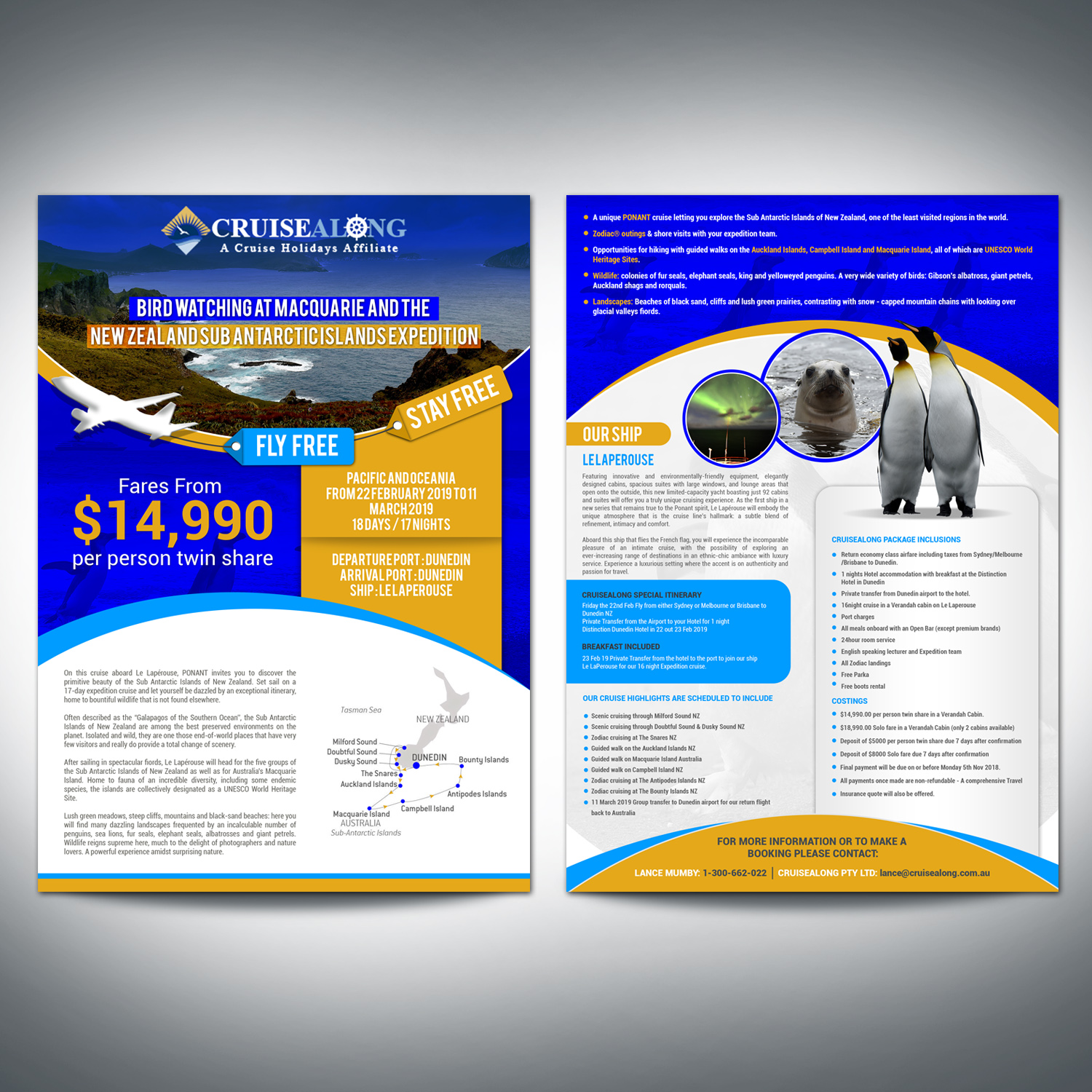 Diseño de Flyer por Deepak_9_Malhotra para CruiseAlong Pty Ltd | Diseño #16087951