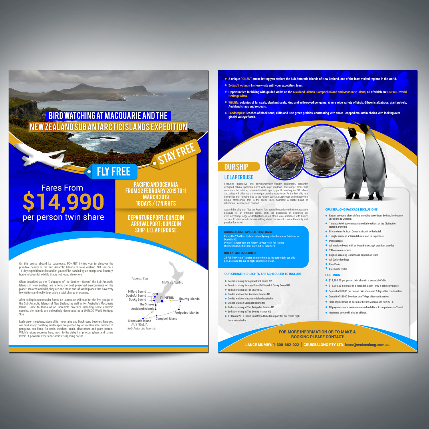 Flyer Design by Deepak_9_Malhotra for CruiseAlong Pty Ltd | Design #16100480
