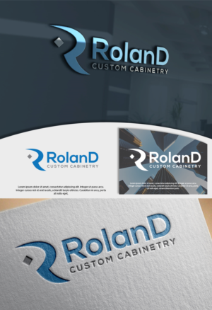 Logo Design by Renewable for Roland Custom Cabinetry | Design: #16263940
