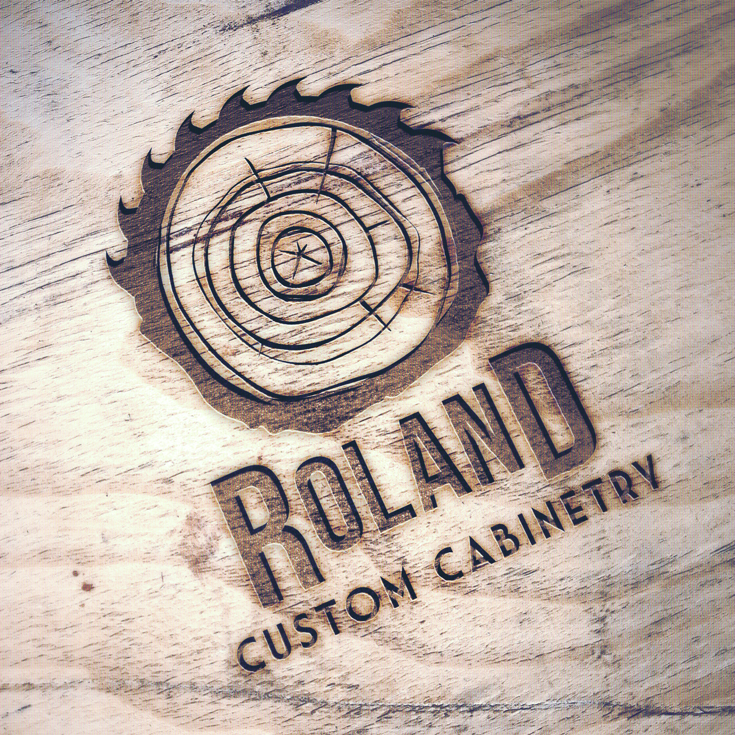 Logo Design by RGreenspan for Roland Custom Cabinetry | Design #16309971