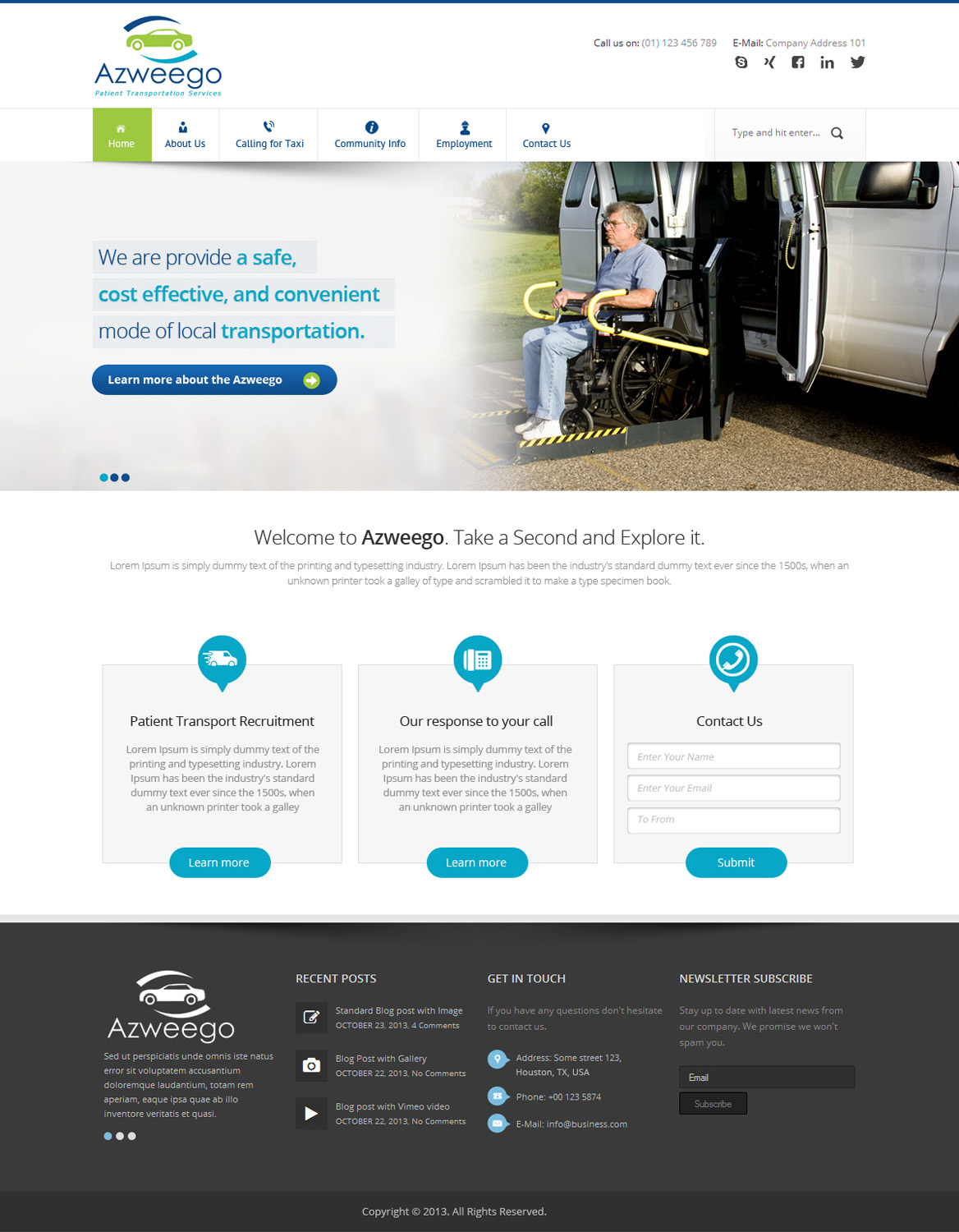 Wordpress Design by OM for this project | Design #2647689