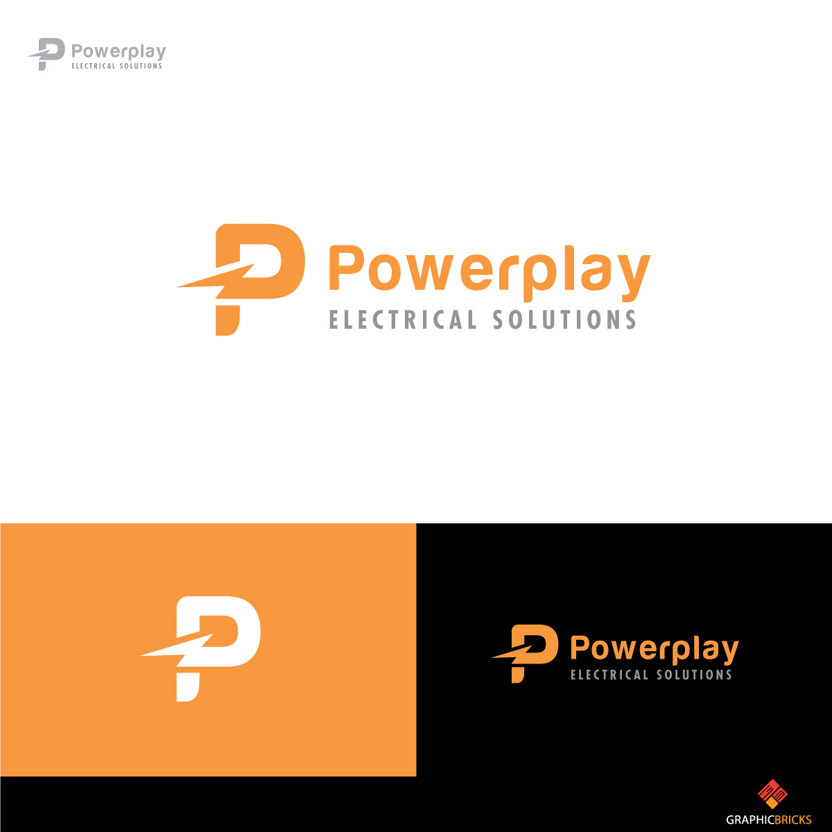 Logo Design by Graphic Bricks for Powerplay Electrical Solutions | Design #16085596