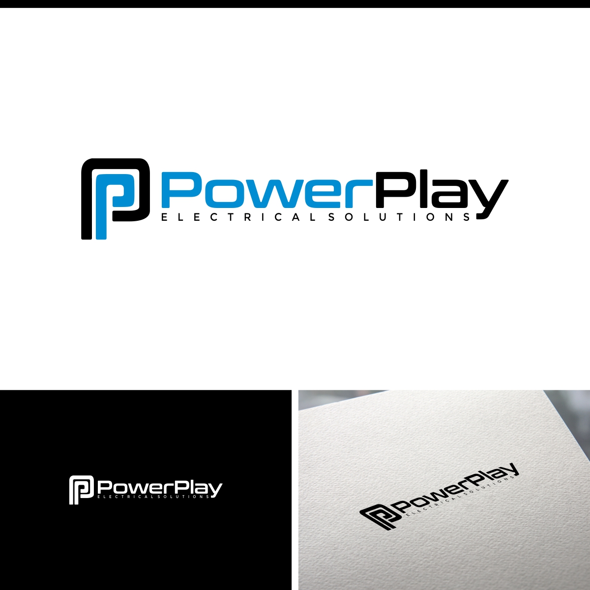 Logo Design by e-graphics for Powerplay Electrical Solutions | Design #16083291