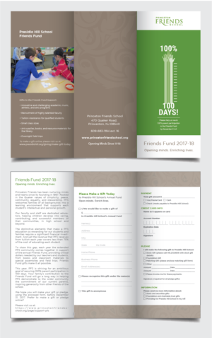 Diseño de Flyer por Alexandar para Princeton Friends School | Diseño: #16085711