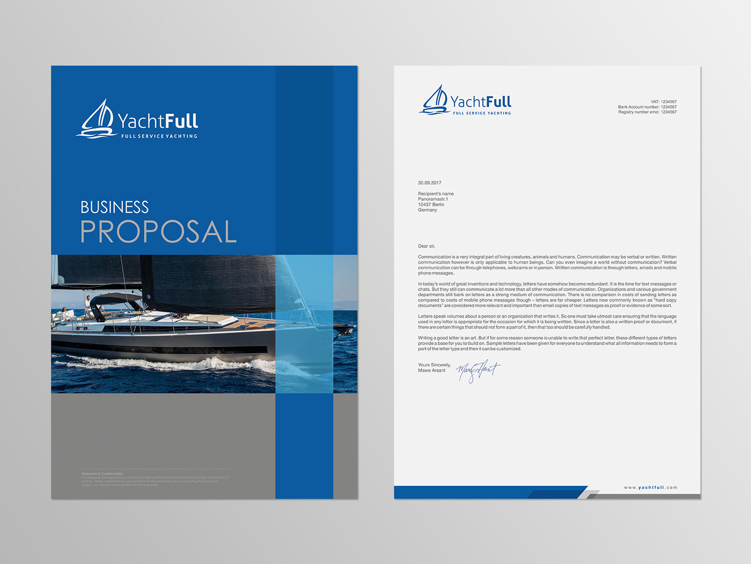 Design de Papeterie par logodentity pour Yachtfull | Design #16081362