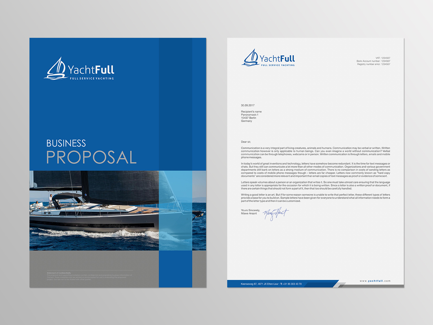 Design de Papeterie par logodentity pour Yachtfull | Design #16081414