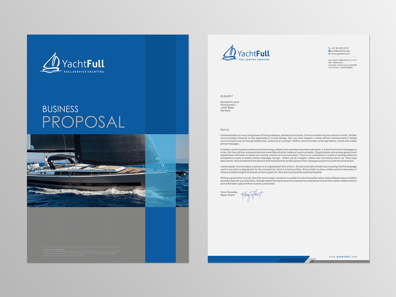 Schreibwaren-Design von logodentity für Yachtfull | Design: #16081846