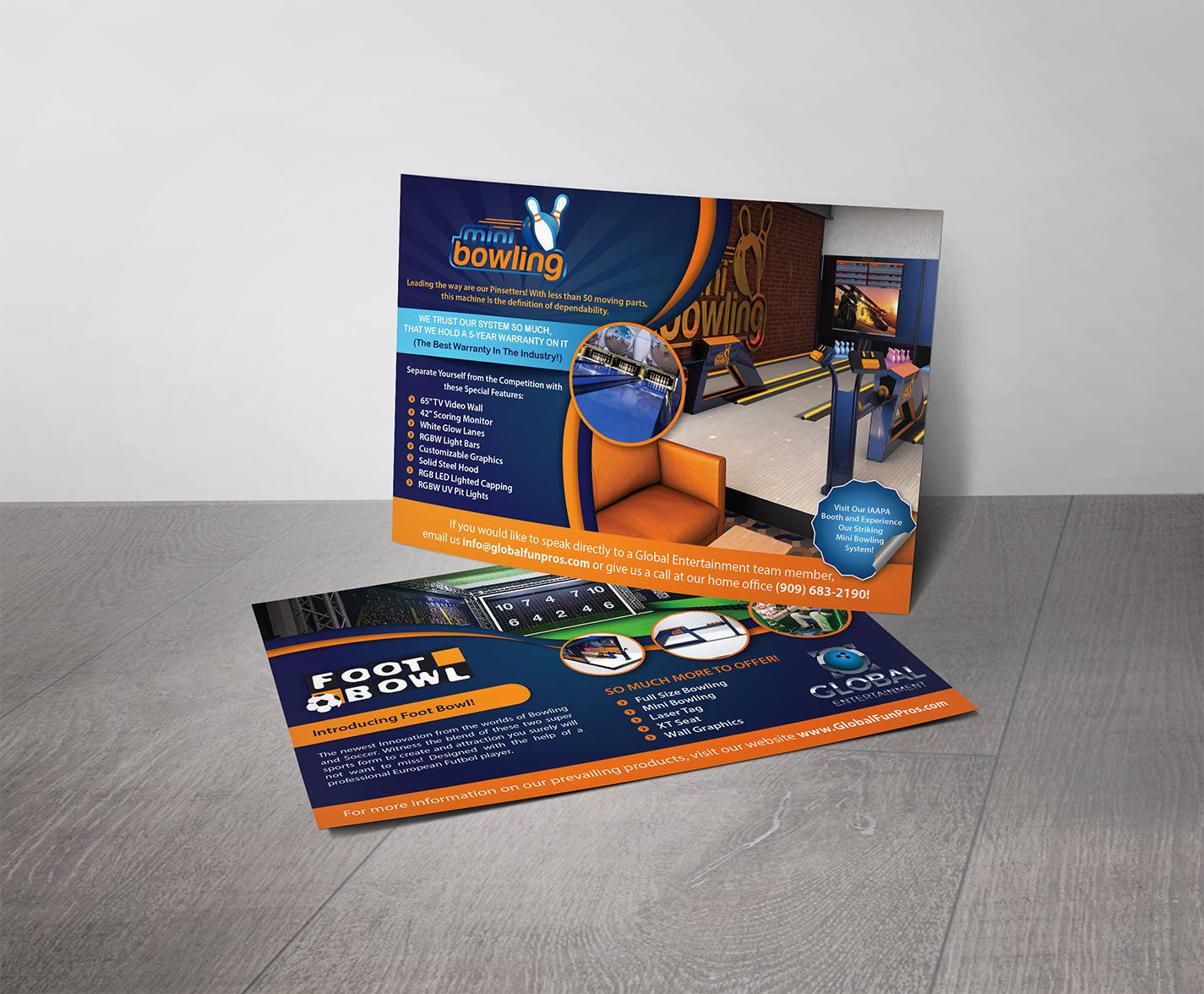 Postcard Design by Alexandar for Global Bowling | Design #16082445