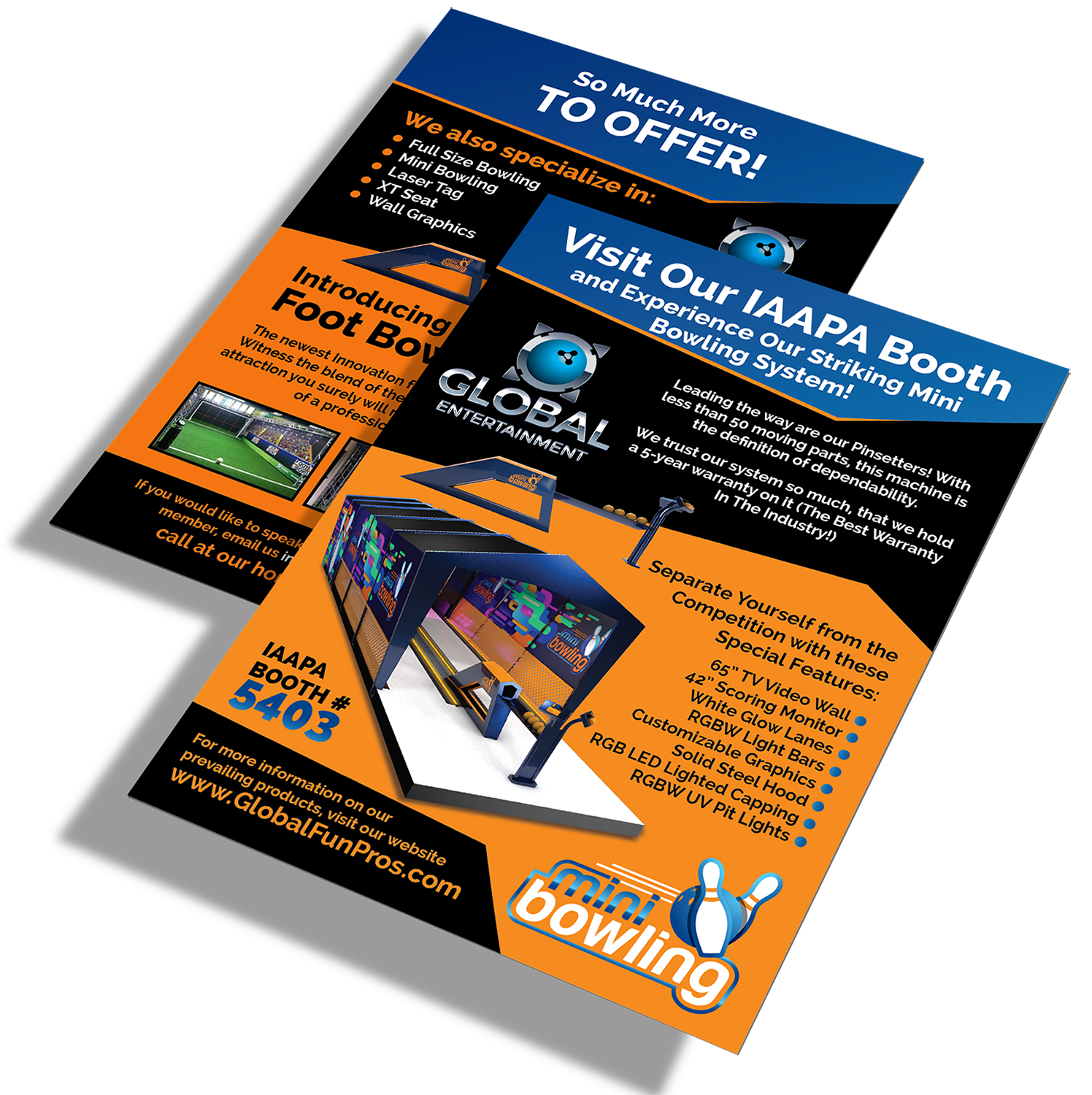 Postcard Design by Deziners Zone for Global Bowling | Design #16086373