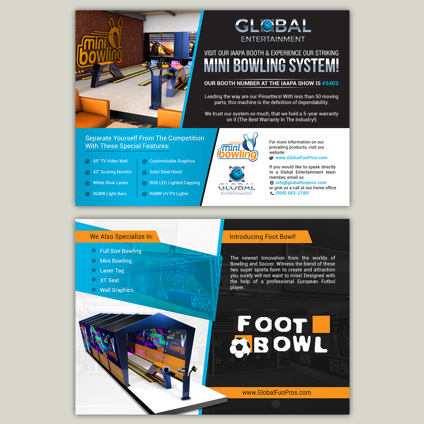 Postcard Design by creative.bugs for Global Bowling | Design #16085788