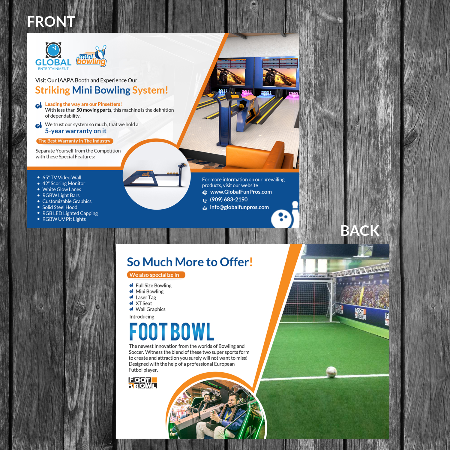 Postcard Design by creative.bugs for Global Bowling | Design #16086455