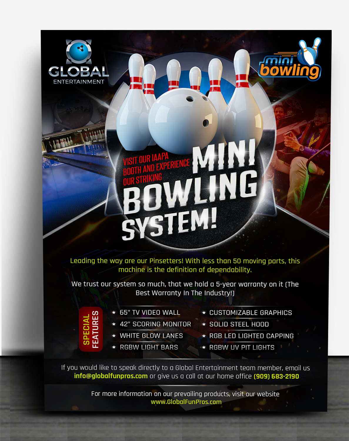 Postcard Design by SAI DESIGNS for Global Bowling | Design #16098912