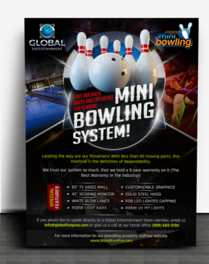 Postcard Design by SAI DESIGNS for Global Bowling | Design: #16098912