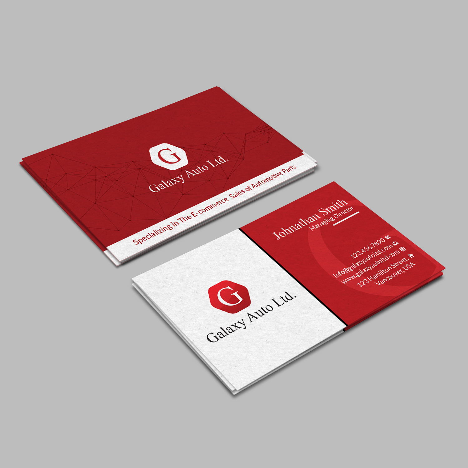 Diseño de Tarjeta de Presentación por Dezine Expert para Galaxy Auto Ltd | Diseño #16090903