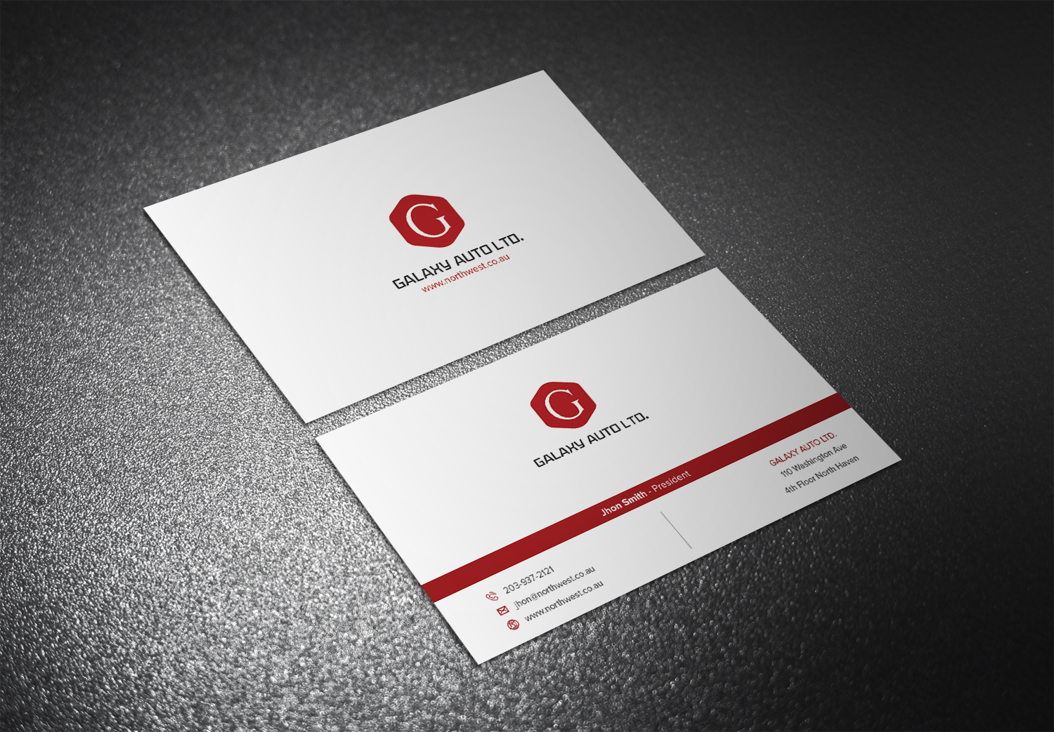 Business Card Design by Eggo May P for Galaxy Auto Ltd | Design #16090360