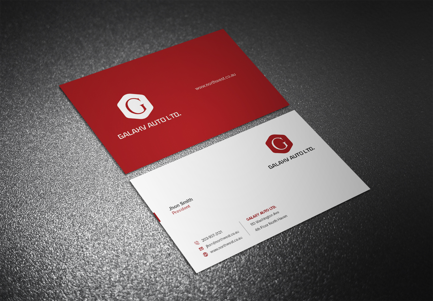 Business Card Design by Eggo May P for Galaxy Auto Ltd | Design #16090369