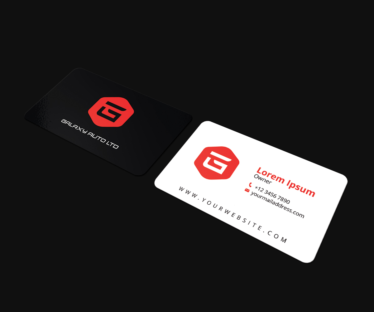 Design de Carte de Visite par JK18 pour Galaxy Auto Ltd | Design #16081536