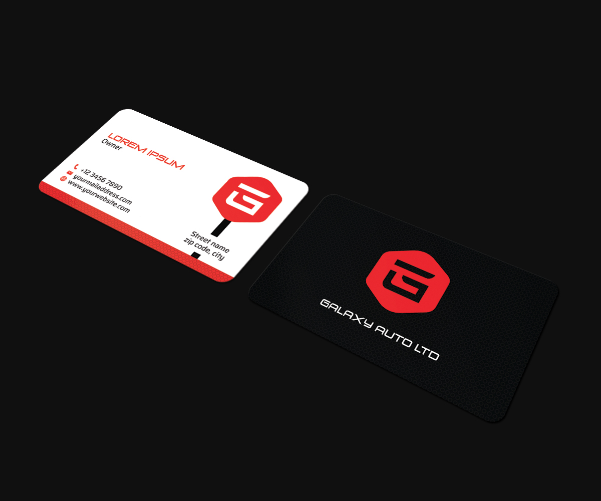 Design de Carte de Visite par JK18 pour Galaxy Auto Ltd | Design #16091274